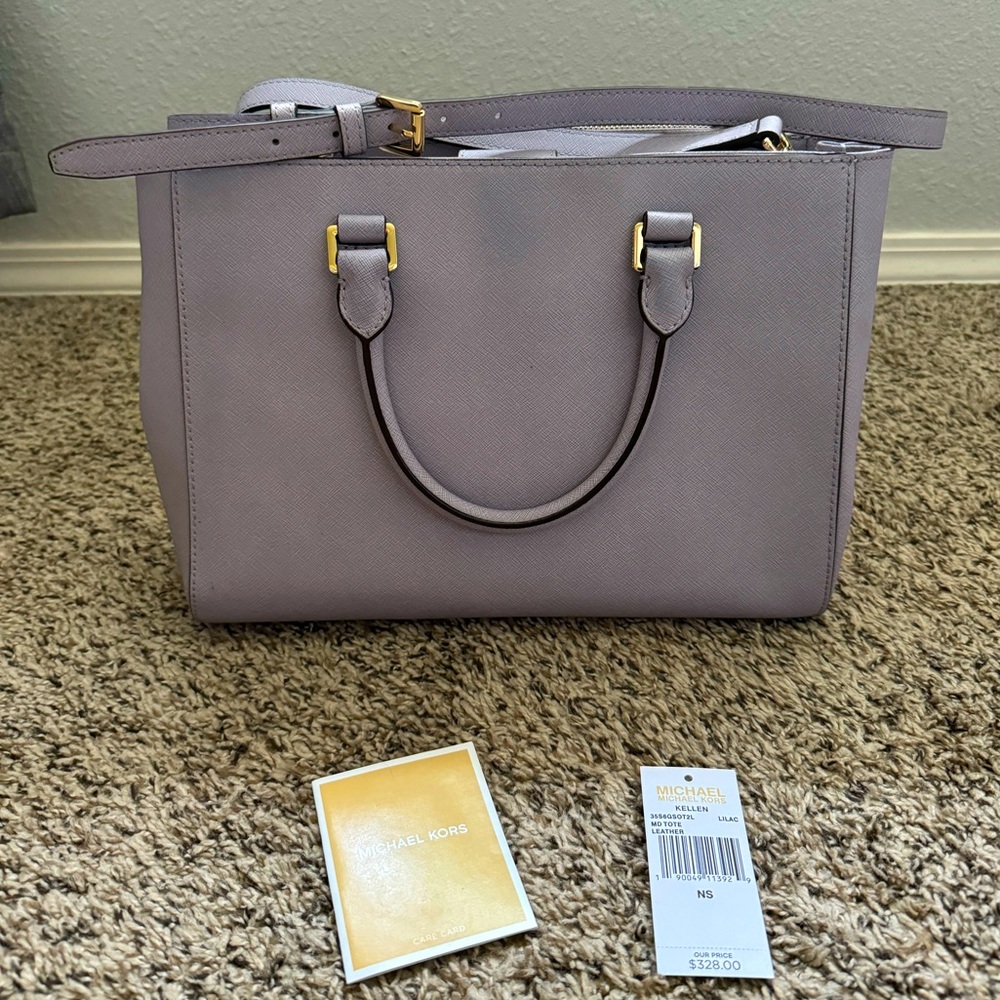 Michael Kors Leather Tote - Lilac - Picture 7 of 7